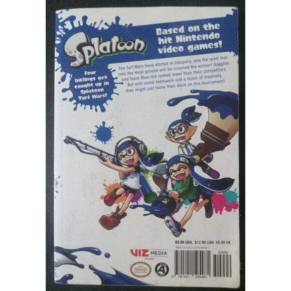 Splatoon Vol 1 by Sankichi Hinodeya – 2017 Viz Manga PB VG+ - Picture 2 of 2